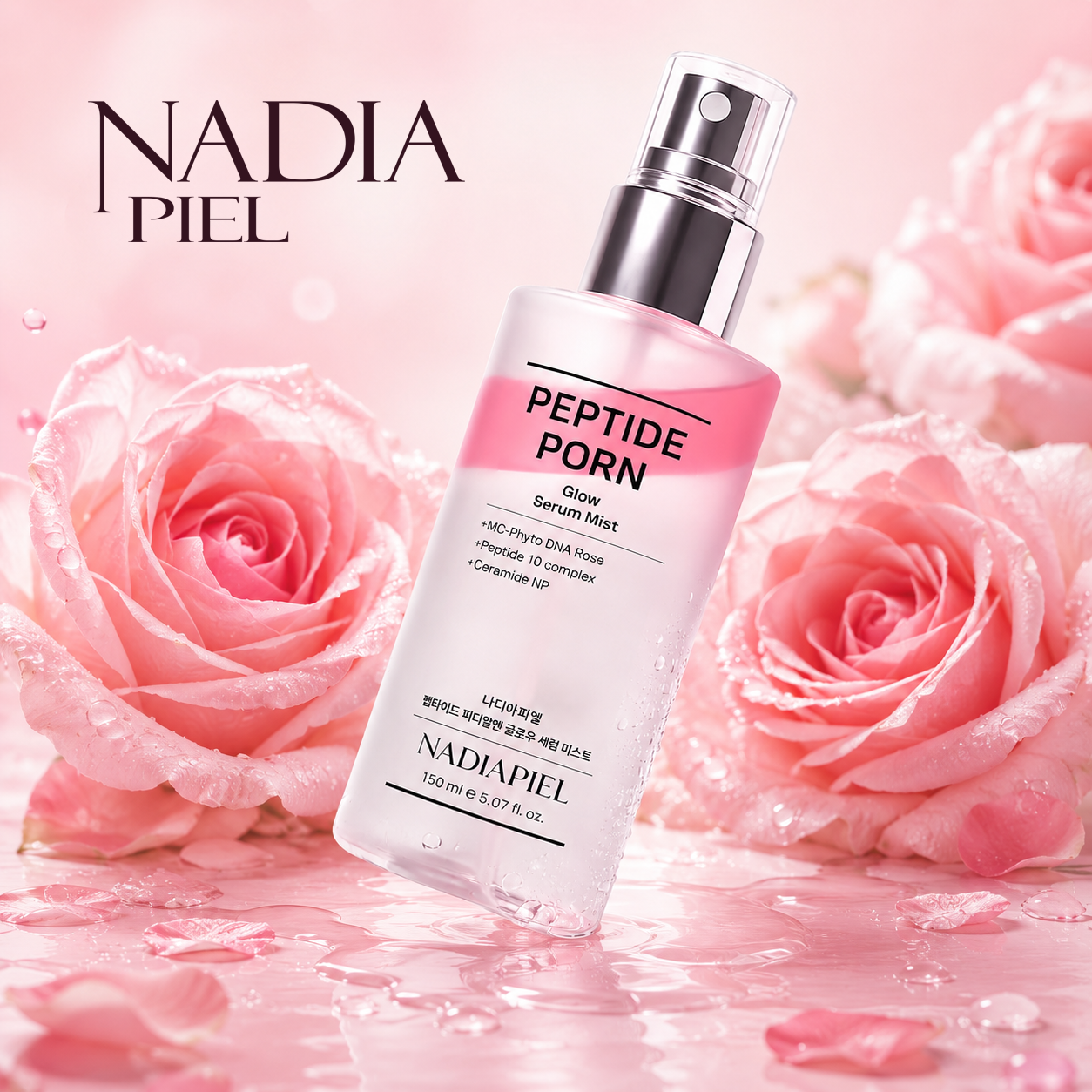 나디아피엘 펩타이드 PDRN 글로우 세럼 미스트 100ml 주름 미백 광채 안개미스트 - 상품 이미지