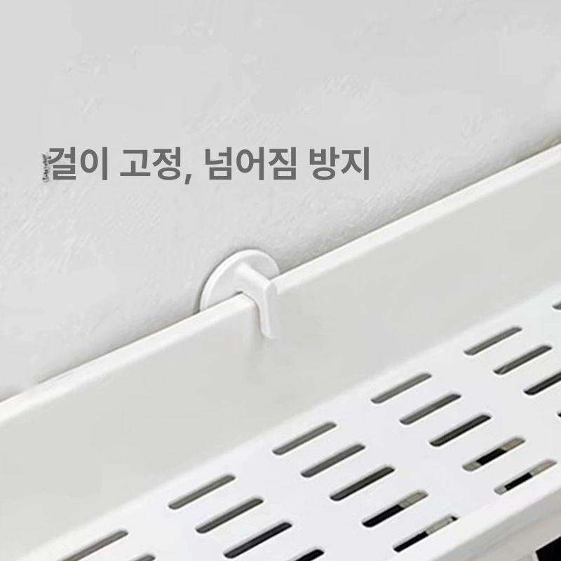 문뒤 슬림 수납장 좁은공간 활용 욕실주방 틈새 다목적 보관함 정리가구 - 상세 이미지 4