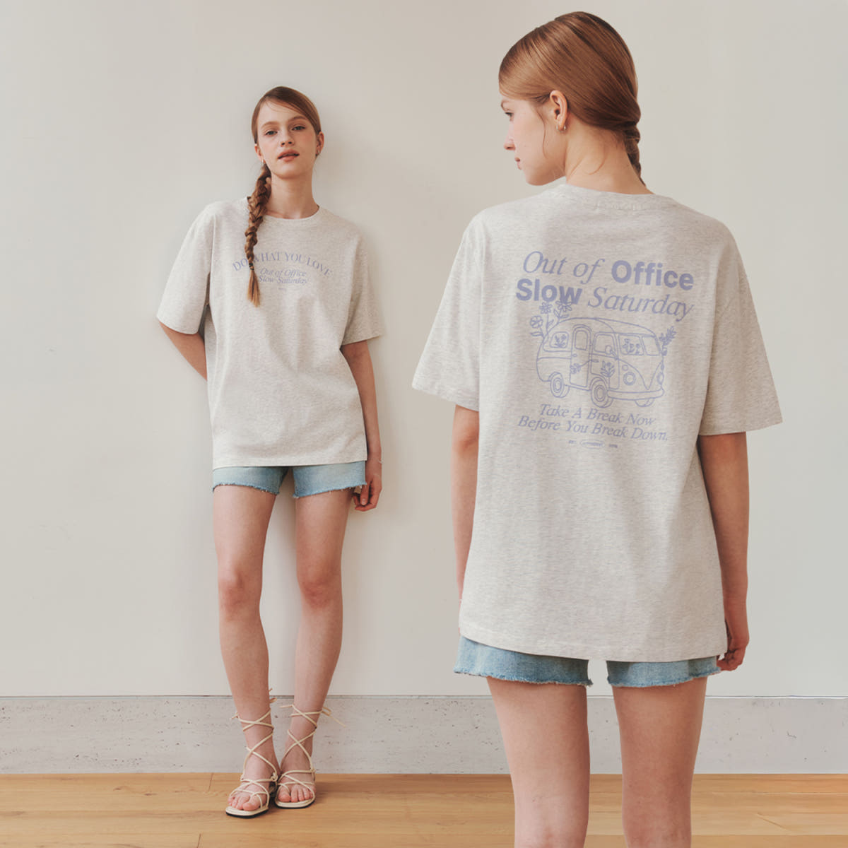 제로스트릿 [제로스트릿] 홀리데이 반팔 티셔츠 HOLIDAY GRAPHIC T-SHIRT OATMEAL
