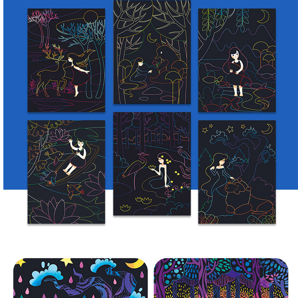 힐링아트긁는그림 마법의숲미술놀이스크래치아트 가이드북성인미술스크래치카드 - 상세 이미지 2