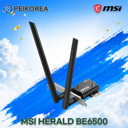 MSI HERALD BE6500 무선랜카드 엠에스아이코리아 공식인증점