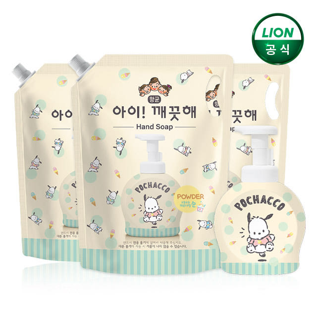 아이깨끗해 X 포차코 대용량 핸드워시 1.8L 리필 3개+490ml 공용기 가격 비교 라이온코리아 브랜드스토어 아이깨끗해 X 포차코 대용량 핸드워시 1.8L 리필 3개+490ml 공용기