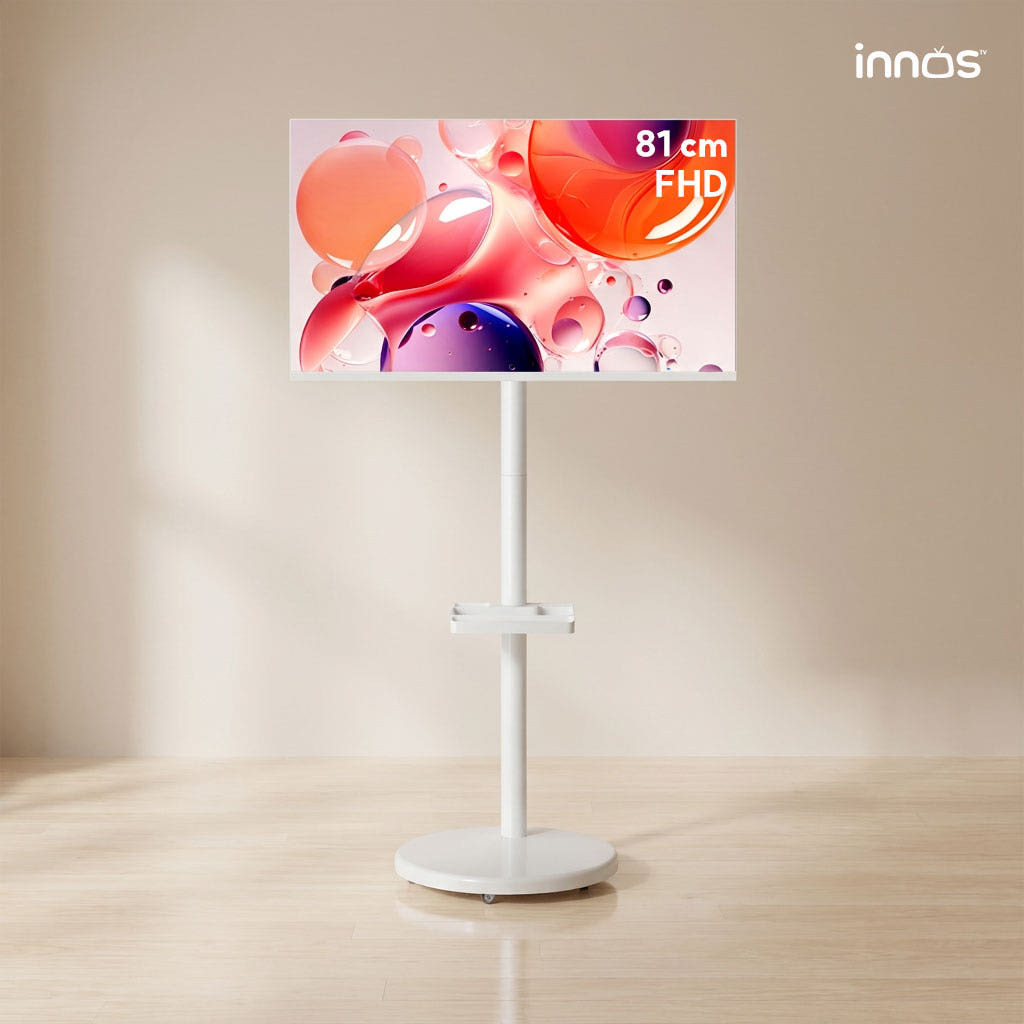 이노스 삼탠바이미 무빙티비 81cm(32인치) FHD 화이트 스마트 이동식 TV 가격 비교 이노스 스토어 이노스 삼탠바이미 무빙티비 81cm(32인치) FHD 화이트 스마트 이동식 TV