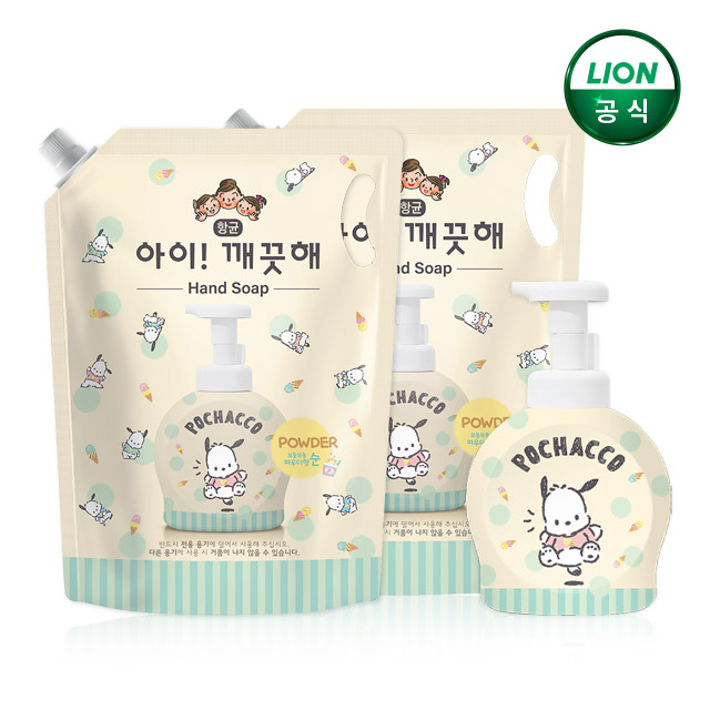 아이깨끗해 X 포차코 대용량 핸드워시 1.8L 리필 2개+공용기 상품 이미지