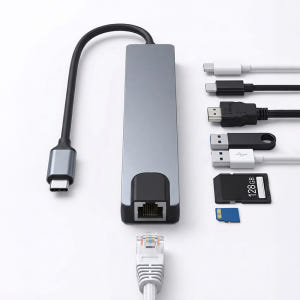 아모란나 C타입 허브 USB 3.0 멀티허브 노트북 맥북 HDMI 8포트... 개봉기 | 실사용 후기 - 상품 이미지 1