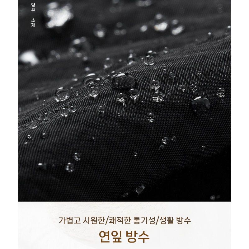 방수 카페 앞치마 네일샵 미용 랩스커트 작업용 블랙 - 상세 이미지 4