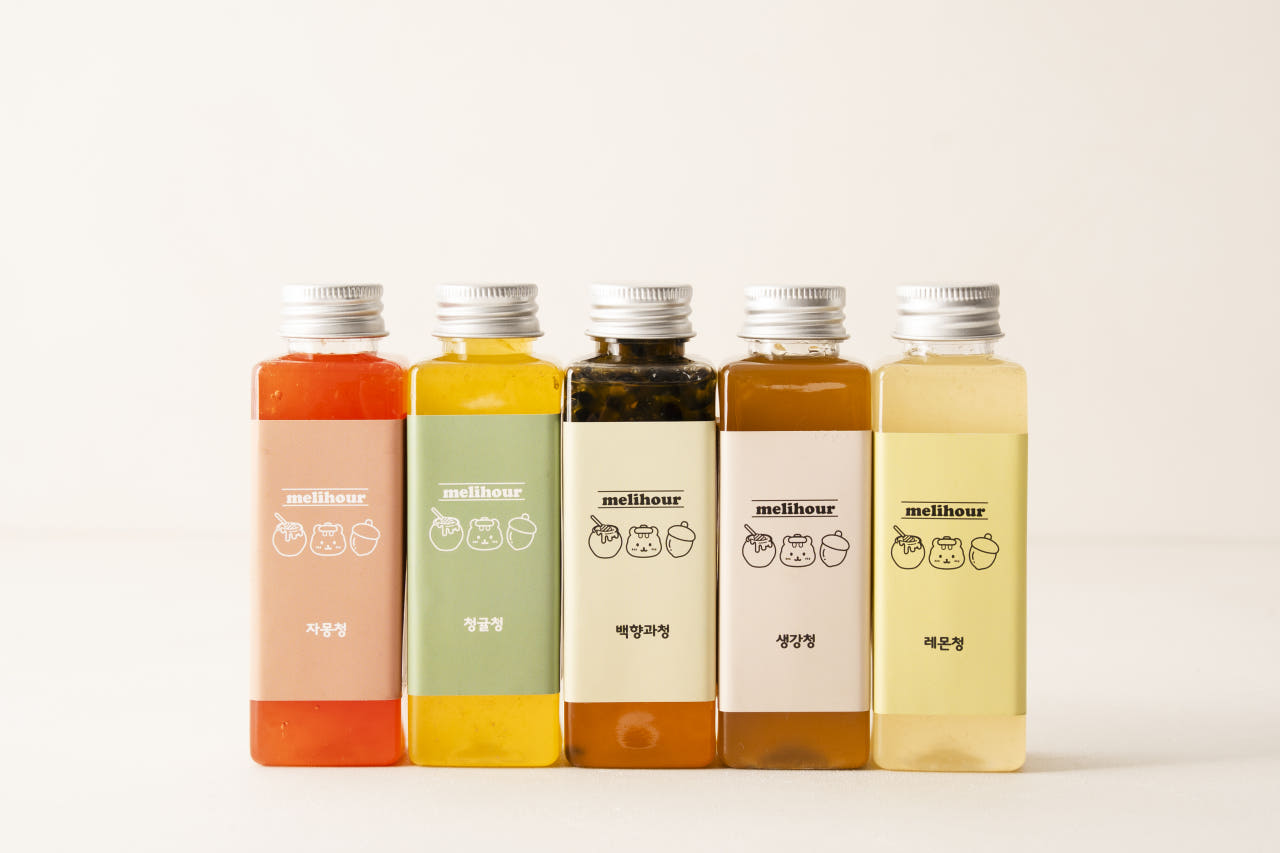 멜리아우어 수제청 과일청 선물세트 650g 레몬 자몽 청귤 패션후르츠 생강 답례품 이미지 3