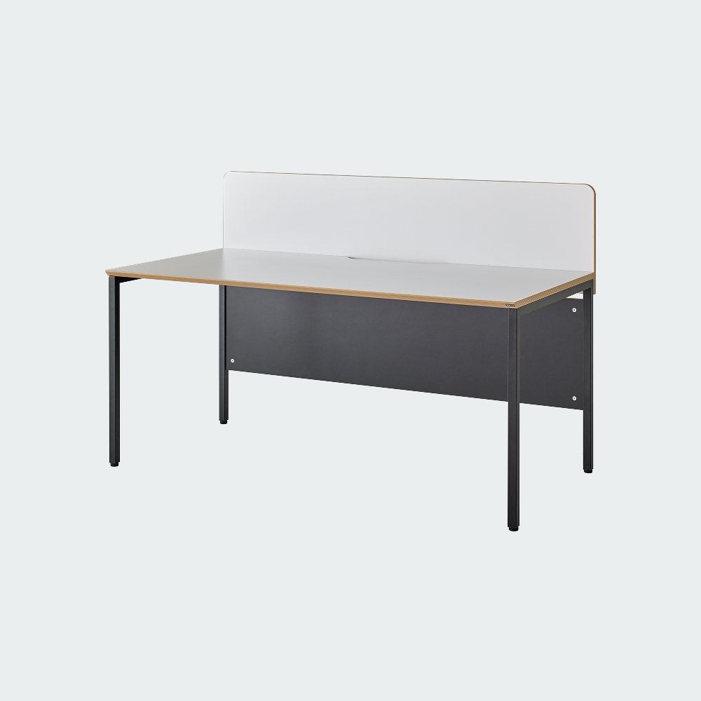 오피스테일 뮤보 책상 목재 스크린 파티션 1200x400mm, 백색 - 상품 이미지