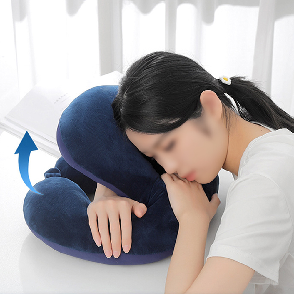 높이조절세탁가능사무실베개 사계절공용사무실휴식 얼굴밀착엎드림용낮잠베개 - 상세 이미지 5
