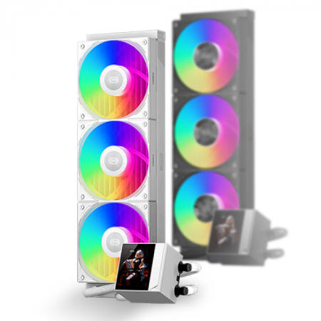 PCCOOLER PCCOOLER CPS DC360 PRO ARGB DISPLAY 수냉 CPU쿨러 (화이트)