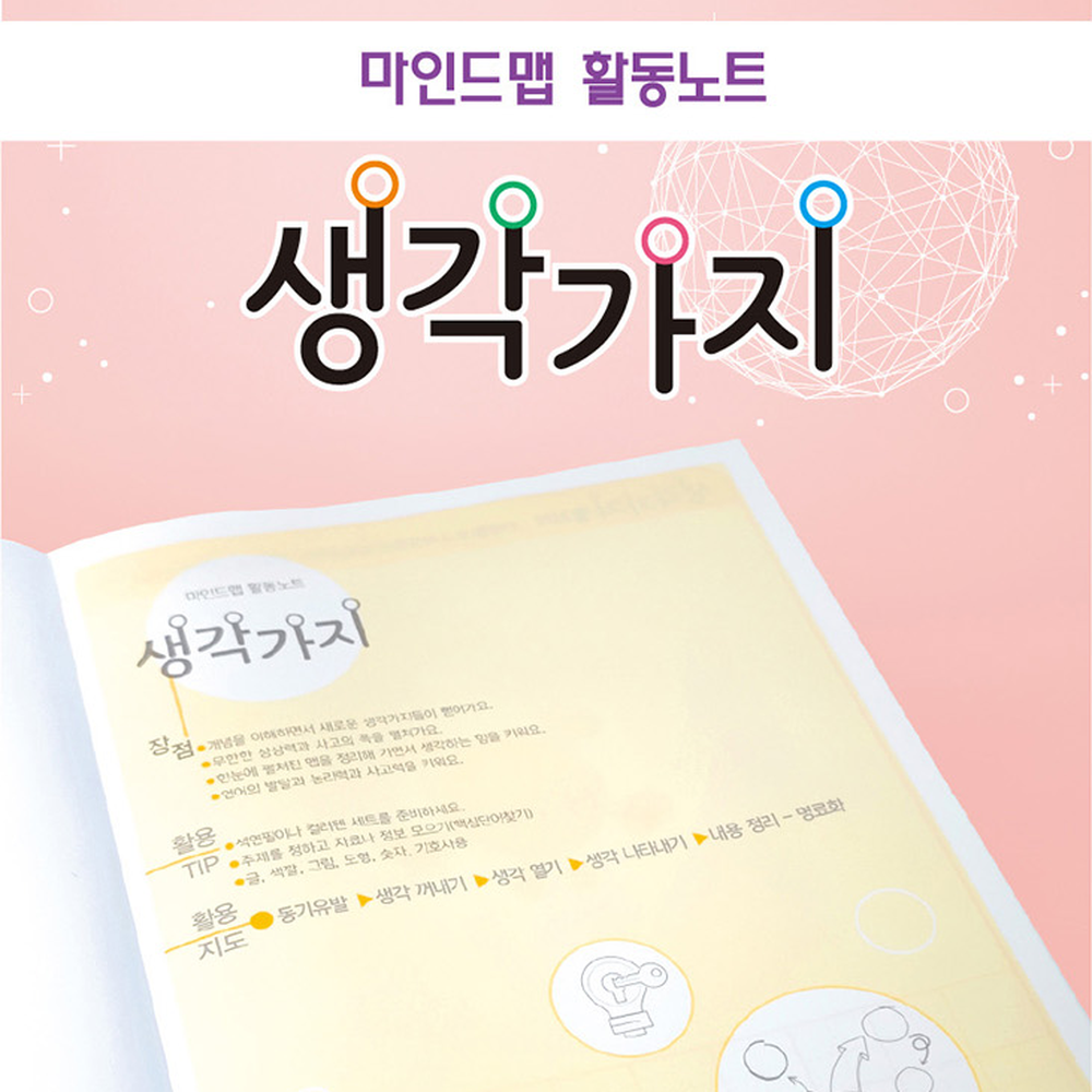 생각확장사고력증진마인드맵노트 아이디어발상학습도구생각노트 사고력훈련 - 상세 이미지 3
