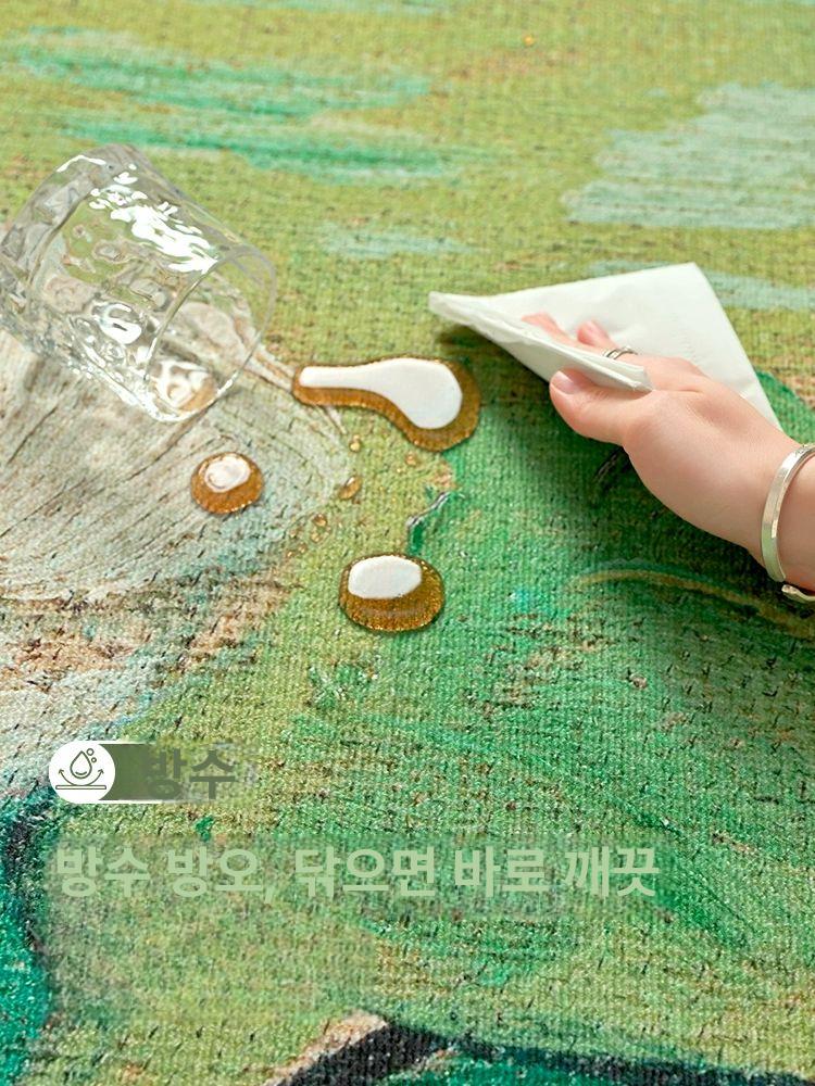 라운드 러그 거실 카페트 북유럽 빈티지 침실 포인트 럭셔리 매트 바닥깔개 - 상세 이미지 2