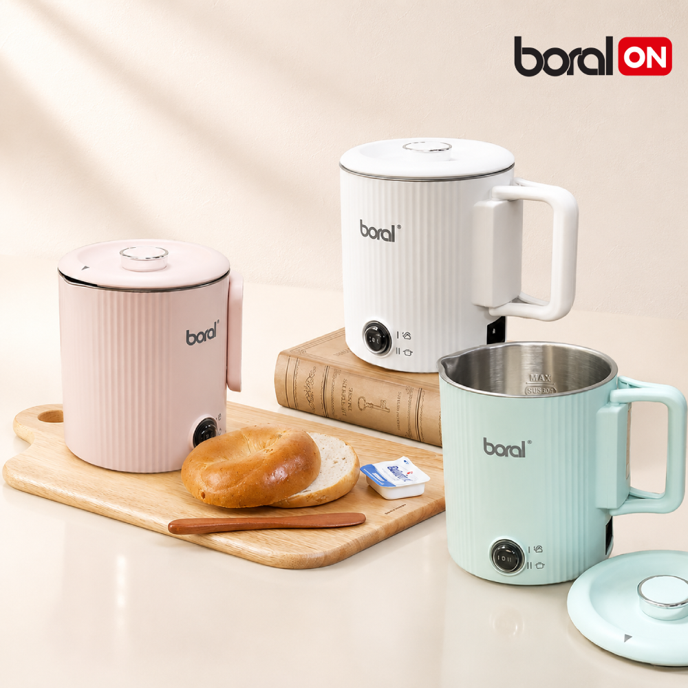 보랄 트래블 스텐 멀티 전기포트 여행용 캠핑용 해외여행 듀얼전압 110V 220V SUS304 BR-W330GF - 상품 이미지
