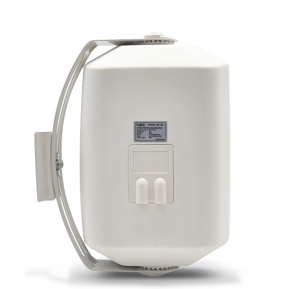 MOS MF-60 화이트 방수형 벽부형 스피커 매장 카페 테라스 주차장 IP65 60W - 상세 이미지 2