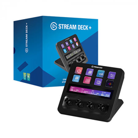 엘가토 Elgato STREAM DECK + 스트림덱 플러스 다이얼 LCD 컨트롤러 블랙