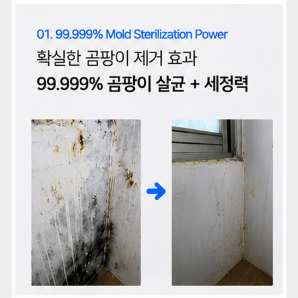 안셈 곰팡이제거제 욕실 실리콘 벽지 베란다 창틀 곰팡이 제거제 젤타입 500g 이미지 6