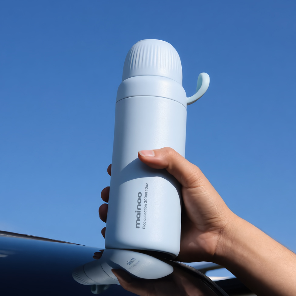 마이누 피코 16시간 보온 듀얼음용 가벼운 미니 텀블러 200ml, 라임크림 - 상세 이미지 4