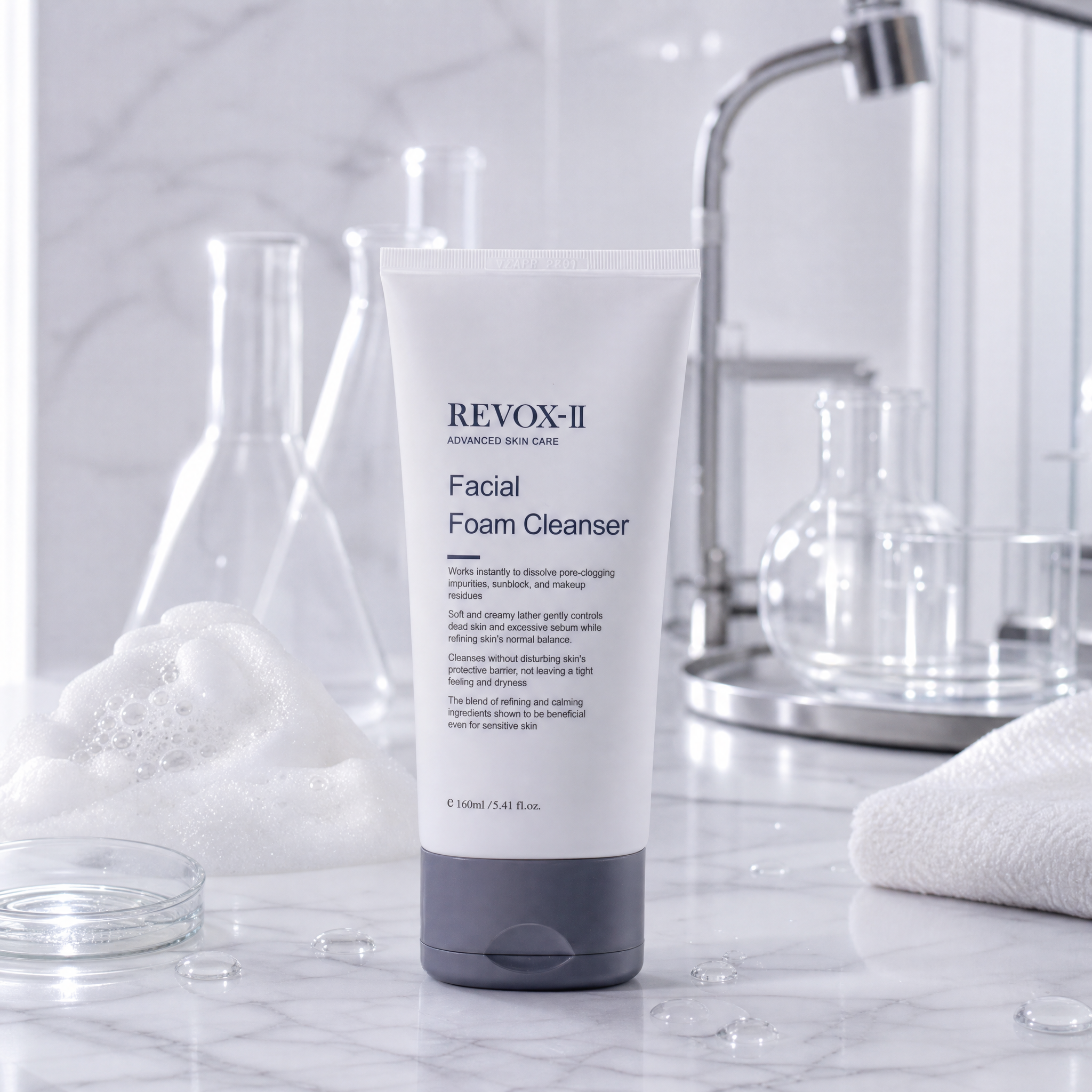 포셀 리복스투 모공 노폐물 블랙헤드 저자극 세안 바디워시 폼 클렌저 160ml - 상세 이미지 2