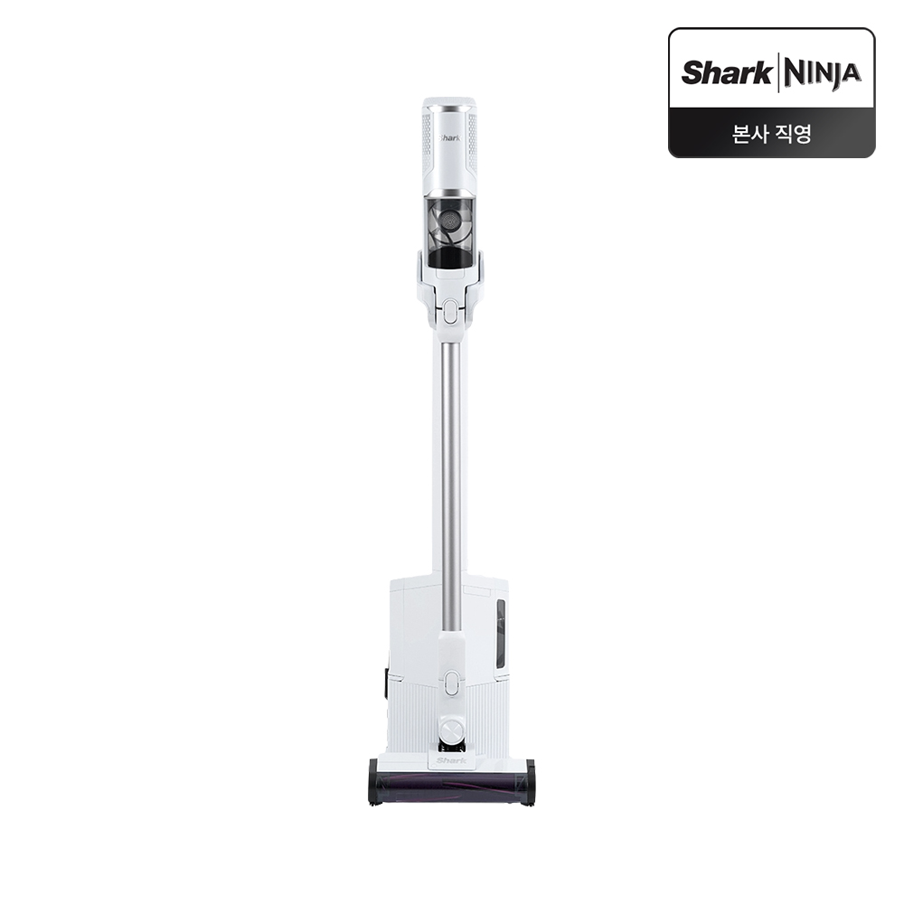 네이버 샤크 무선청소기 파워클린 자동먼지비움 화이트 BU3641KR