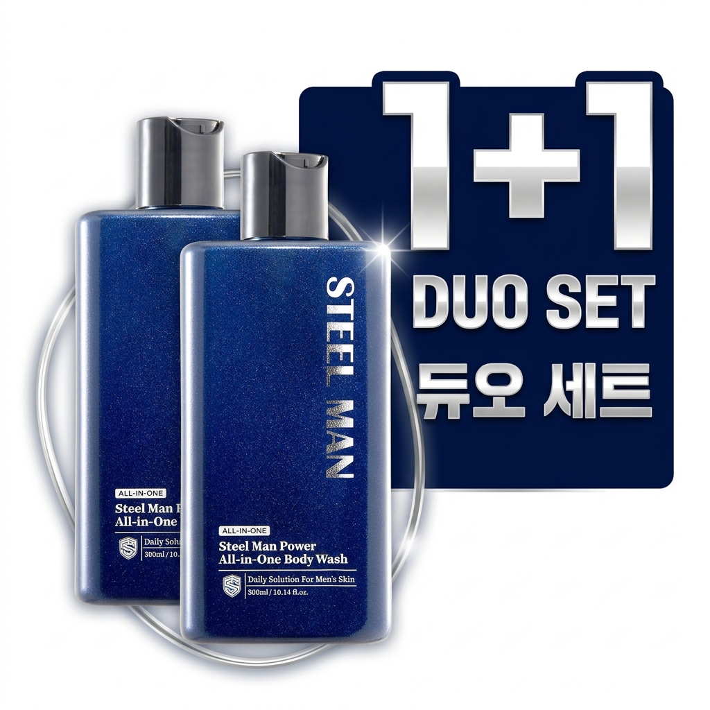 스틸맨 올인원 바디워시 등드름 향좋은 바디클렌저 300ml 2개 - 상세 이미지 5