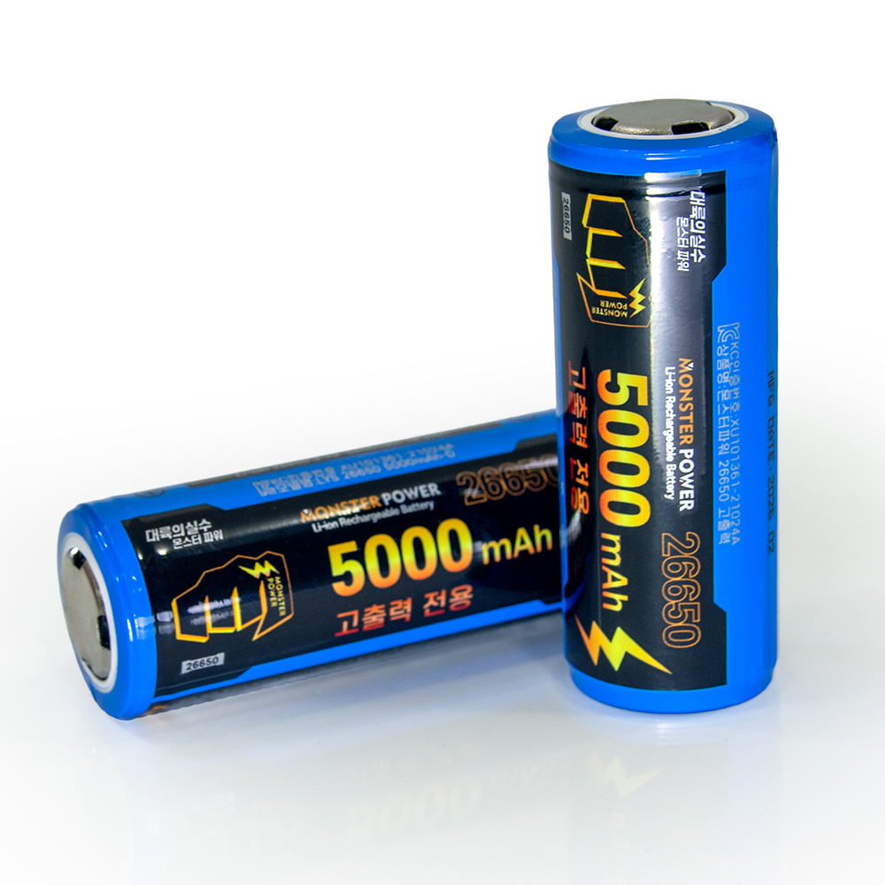 26650 5000mAh 충전식 건전지 배터리 3.7V 보호회로 이미지 8