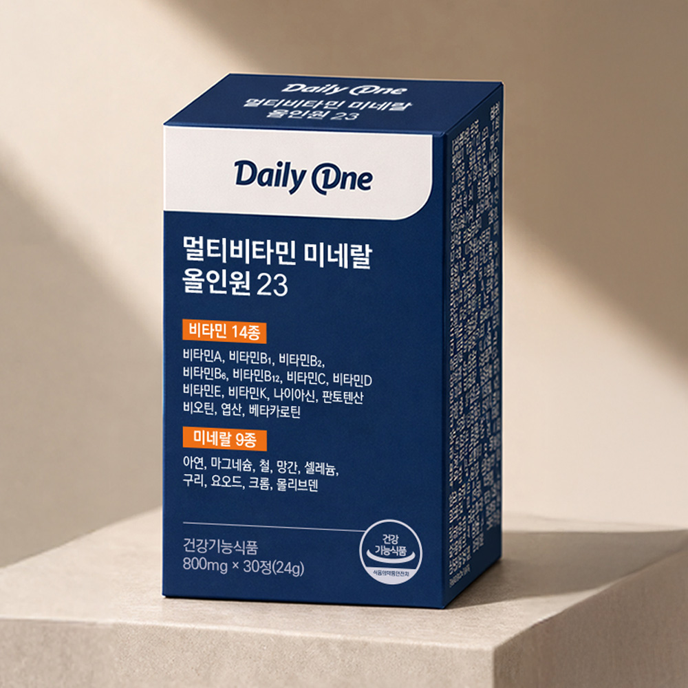 데일리원 멀티비타민 미네랄 올인원 23 종합 비타민 여성 남성 영양제 30정, 1개 이미지 2