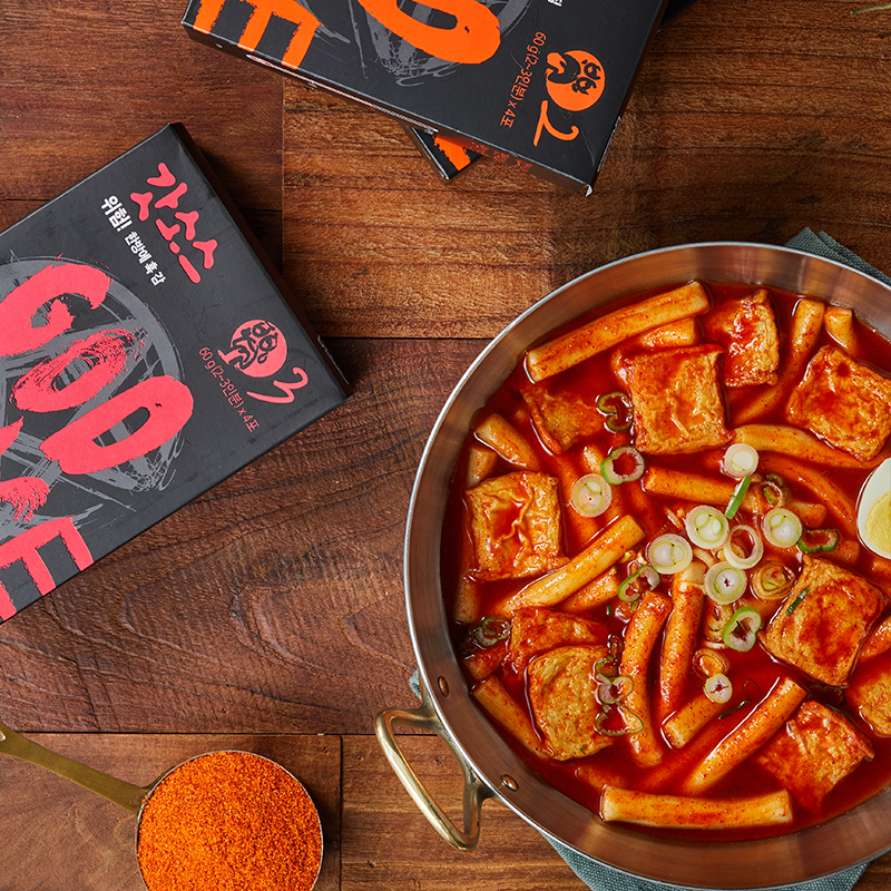 [갓소스] 파우치 60g X 1ea 순한맛,매운맛,아주매운맛  떡볶이소스 불닭소스 만능 양념분말 - 상품 이미지