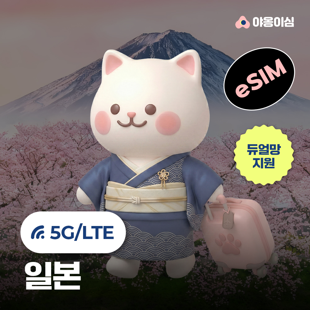 일본이심 소프트뱅크 eSIM 1일 500MB 데이터 무제한 도쿄 오사카 - 상품 이미지