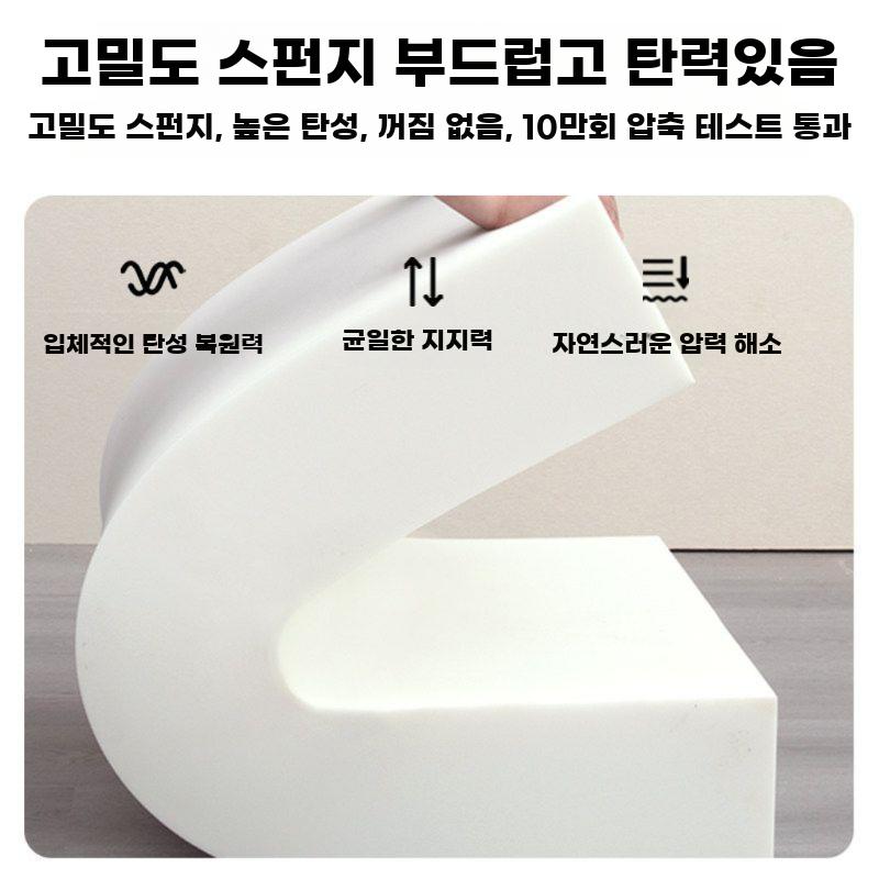 침대 등받이 쿠션 크림 감성 대형 베개 등쿠션 포근 A 폭 60 x 높이 60 두께 10 - 상세 이미지 2