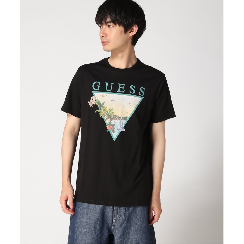 GUESS 게스 남성 코튼100 그래픽 프린팅 반팔 티셔츠 캐주얼 여름티 - 상품 이미지