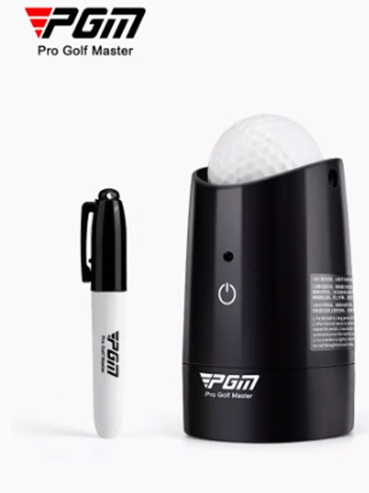 골프공 라인 마커 전동 정렬 표시기 퍼팅 가이드 도구 본체 + 펜 - 상세 이미지 5