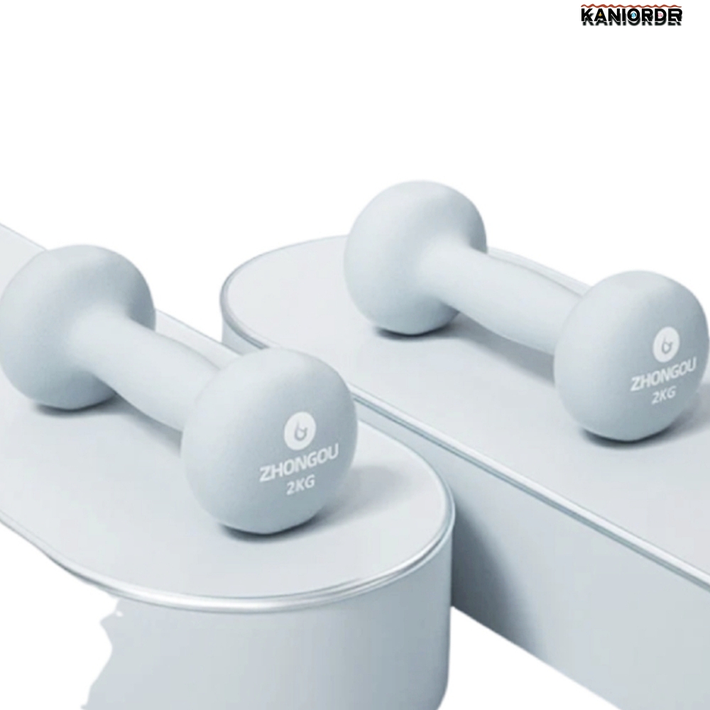 2KG 아령 2p 가벼운 팔뚝살 다이어트 미용 홈트 고무 덤벨 - 상품 이미지