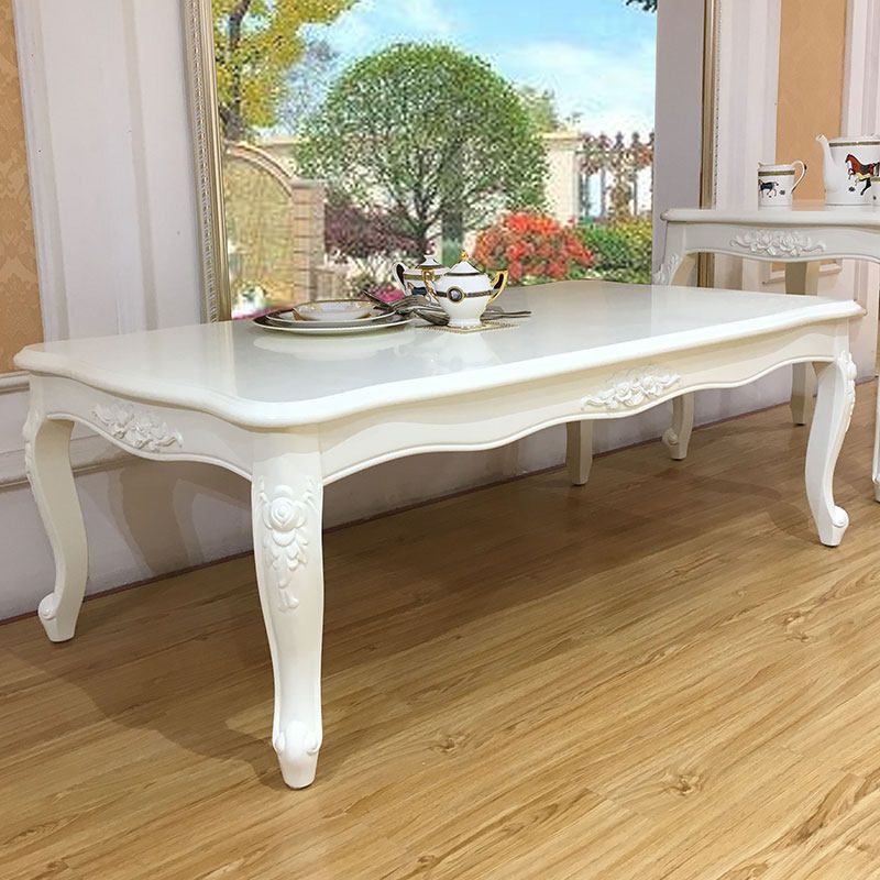 원목 거실 테이블 엔틱 사각 티테이블 유럽풍 인테리어 테이블 1 65x65x60CM - 상세 이미지 2
