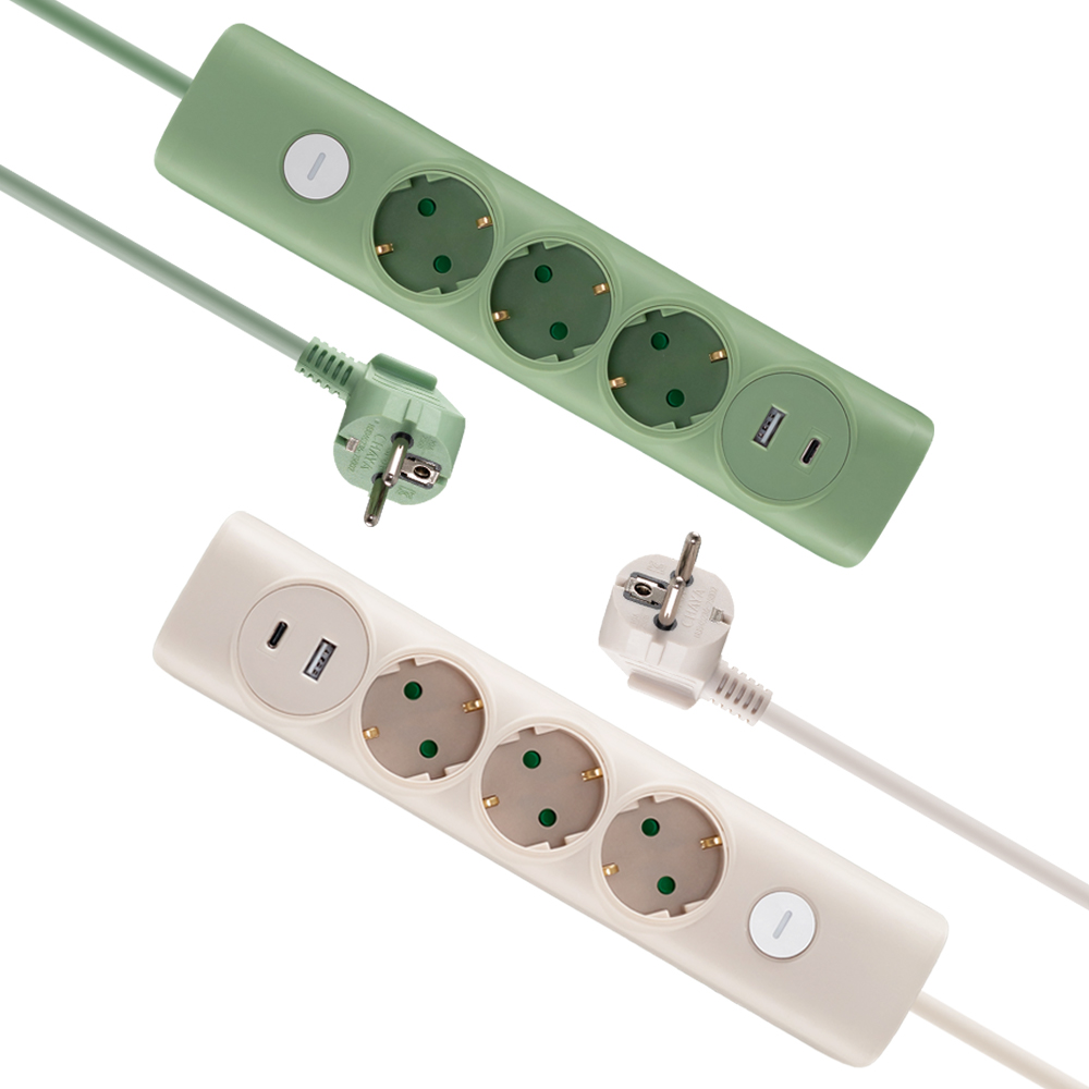루미앤 올탭 컬러핏 3구 절전형 C타입 1포트 USB 1포트 1.4m 이미지 6