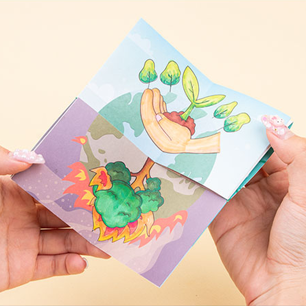 친환경놀이지구사랑변신책 초등저학년초등미술북아트 지구환경도안카멜레온북 - 상세 이미지 4