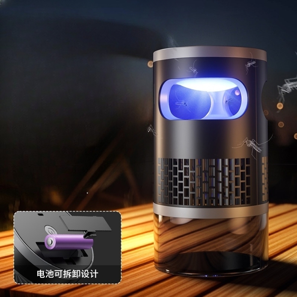 가정용 모기잡는 기계 USB 모기퇴치기 흡입식 트랩 장치 조명 캠핑 표준형 - 상세 이미지 4