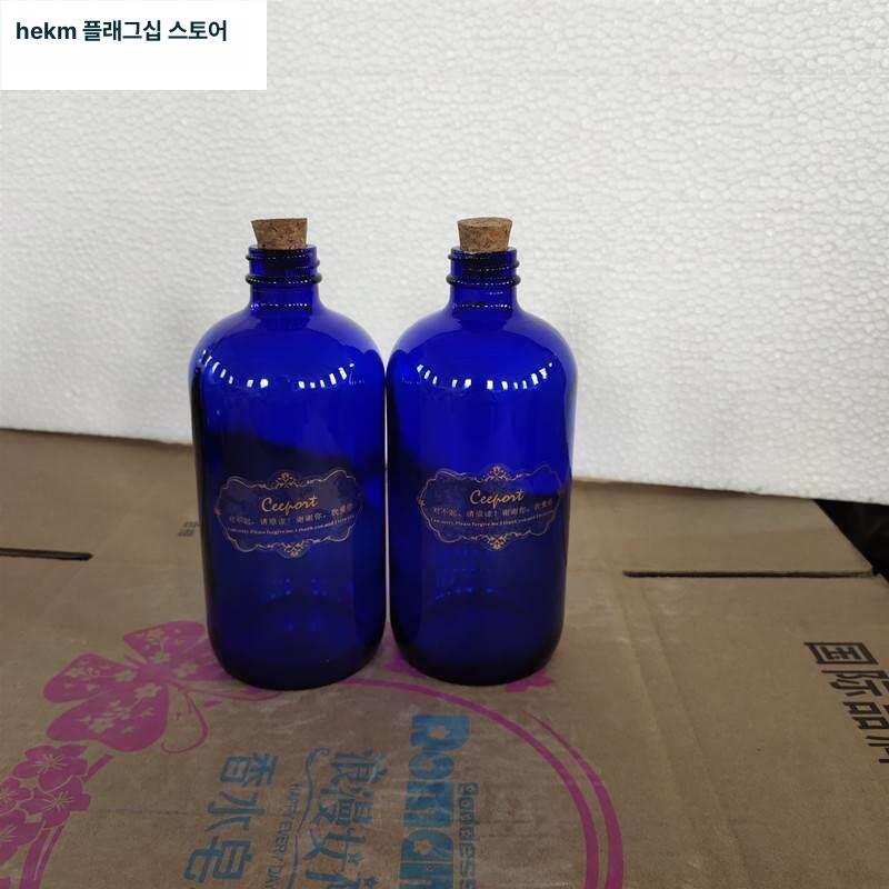 파란 유리병 블루 솔라워터 코르크 보틀 120ml 2개 - 상세 이미지 4