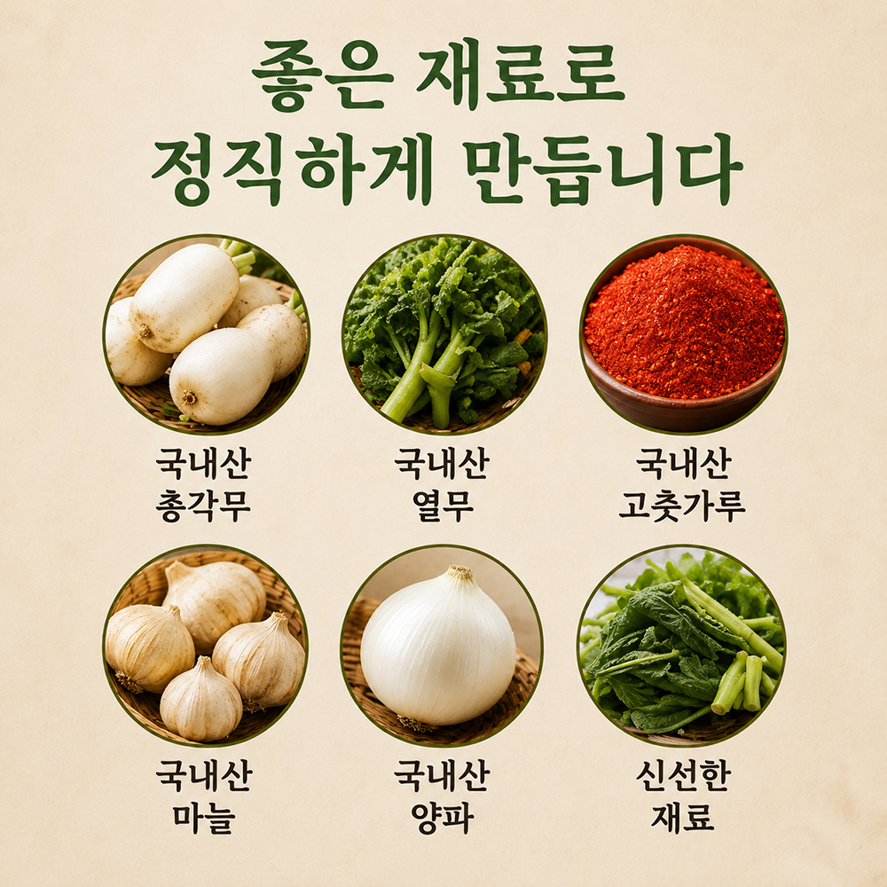 100년보다깊은 전라도식 총각김치 국산 총각무 아삭한 총각무김치 5kg/10kg 이미지 6