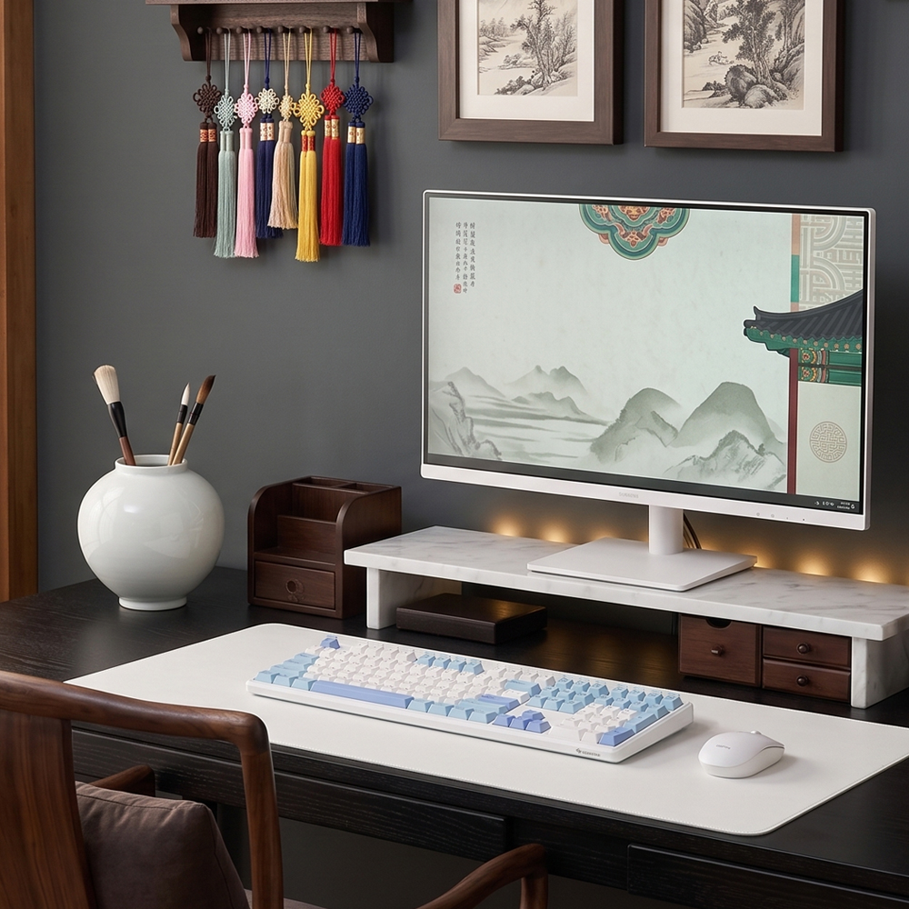 긱스타 GK108FE 유선 사무용 게이밍 키보드 여름 윤슬, 멤브레인 - 상품 이미지