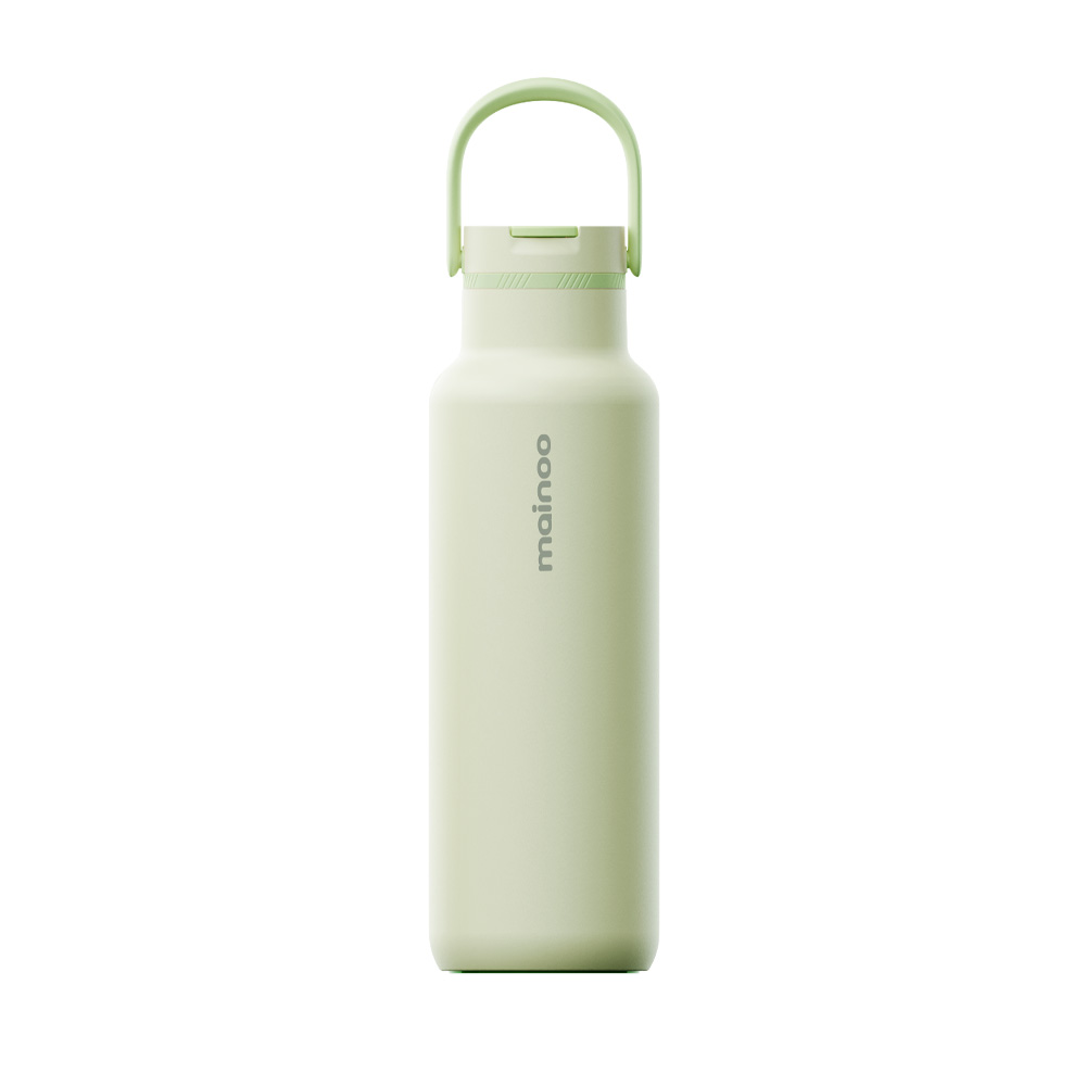 마이누 젠투 3박4일 보냉 가벼운 빨대 텀블러 570ml, 라임크림 - 상품 이미지