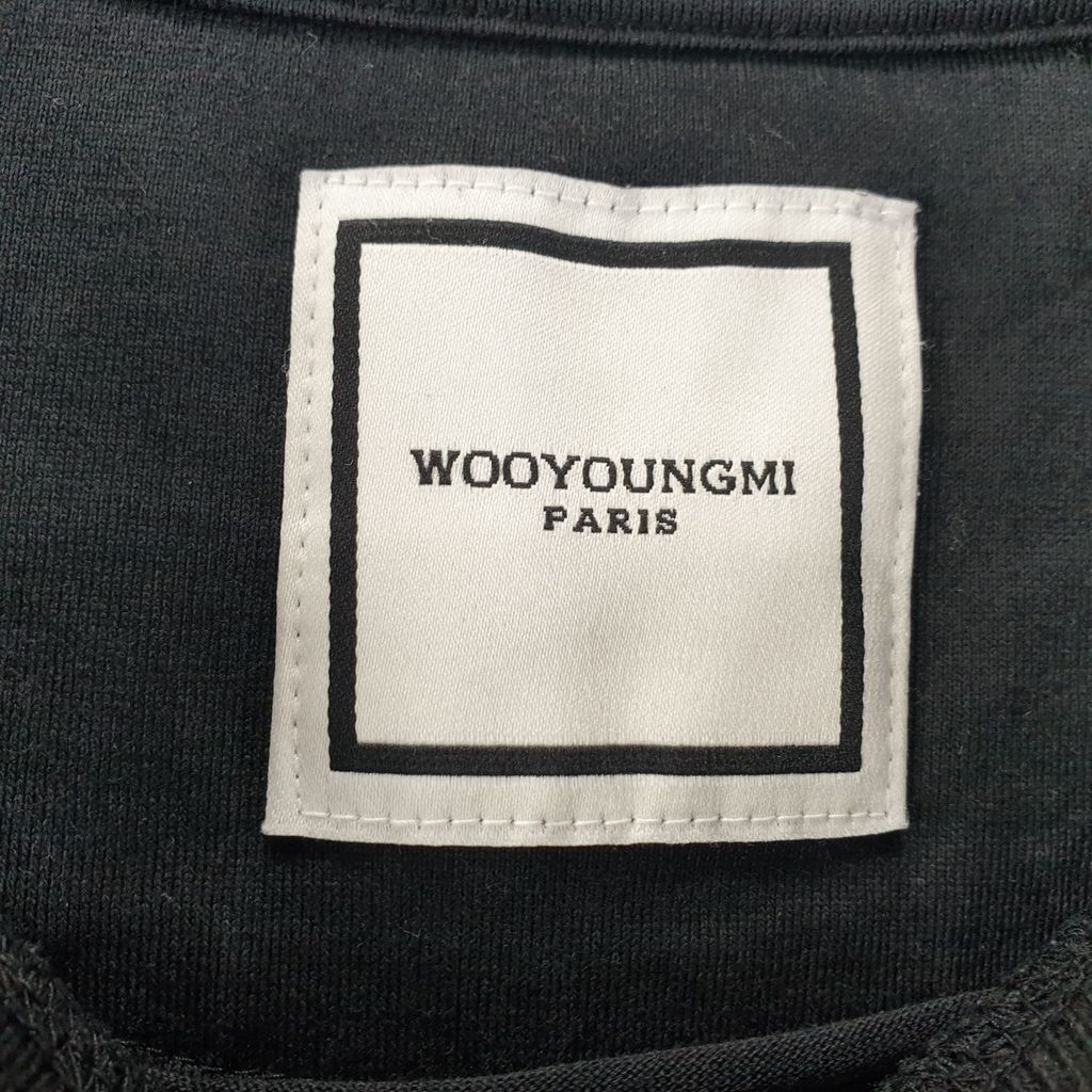 우영미 블랙 남자 긴팔티 95 N4343 - 상세 이미지 5