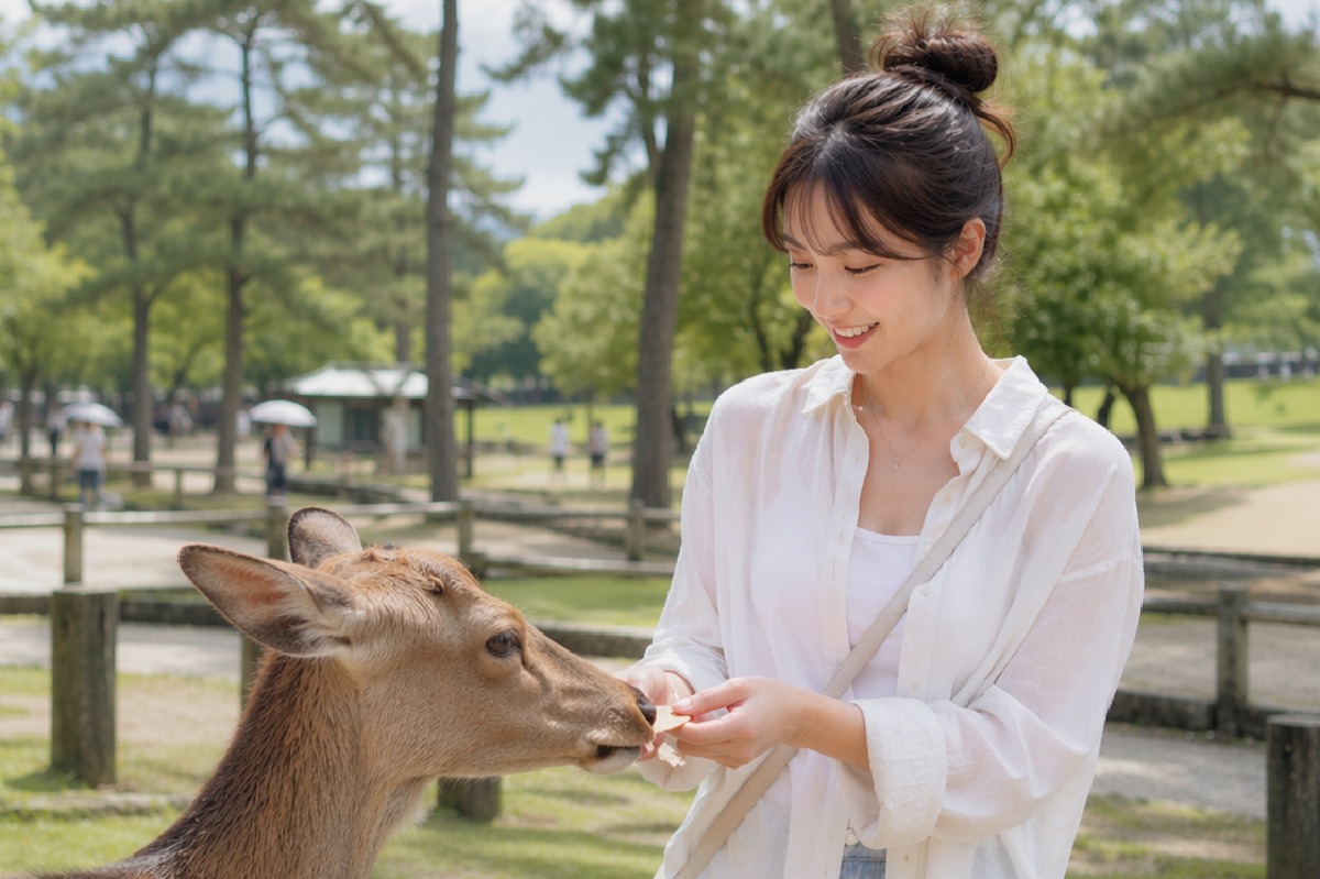 [무료 감성 사진] 오사카 출발 1일 나라 교토 버스투어 (니시키시장 청수사 아라시야마) 아이트립 - 상품 이미지