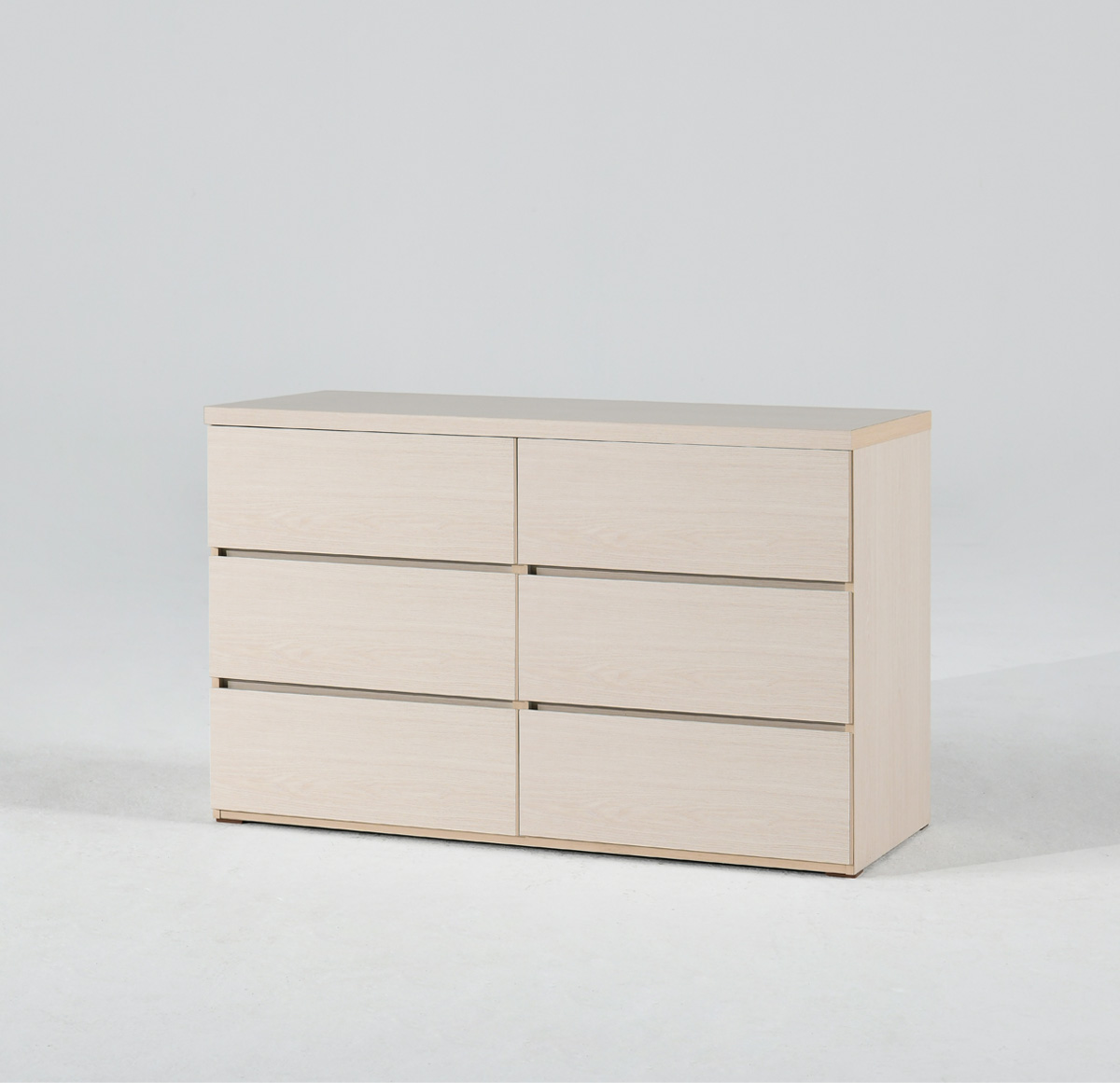 두리앳가구 노엘 속깊은 서랍장 1200mm, 3단, 샌드베이지 - 상품 이미지