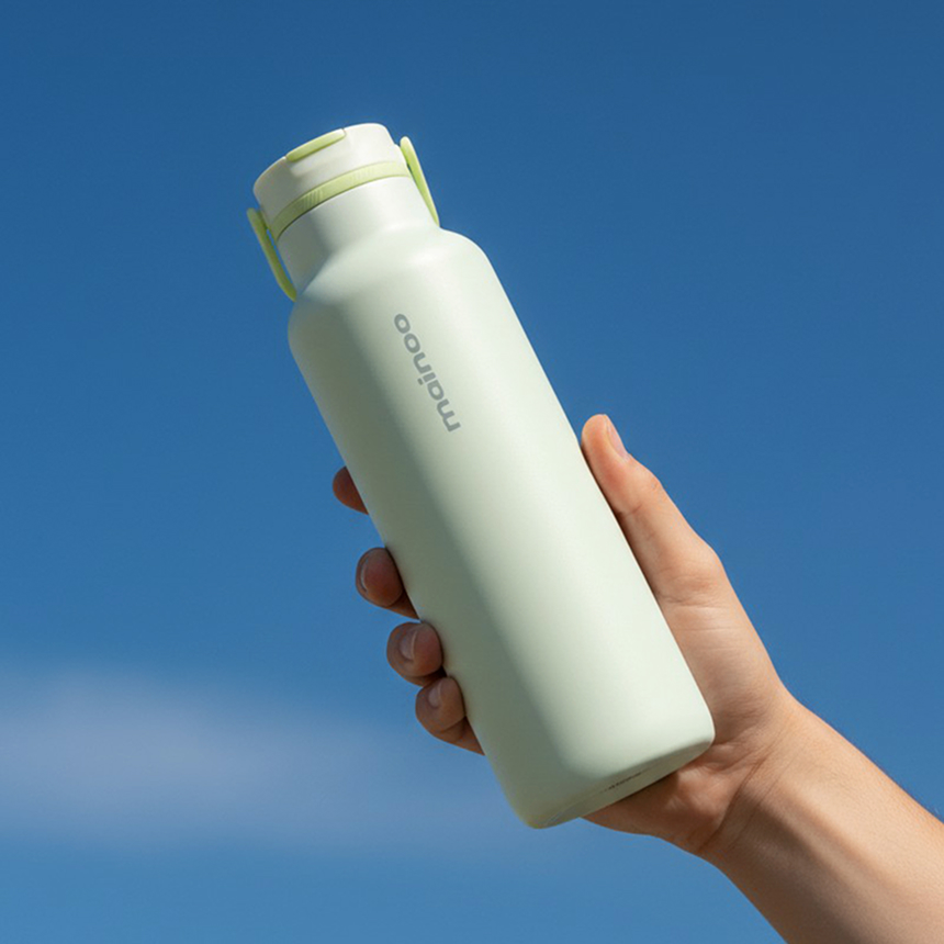 마이누 젠투 3박4일 보냉 가벼운 빨대 텀블러 570ml, 페일아쿠아 - 상세 이미지 2