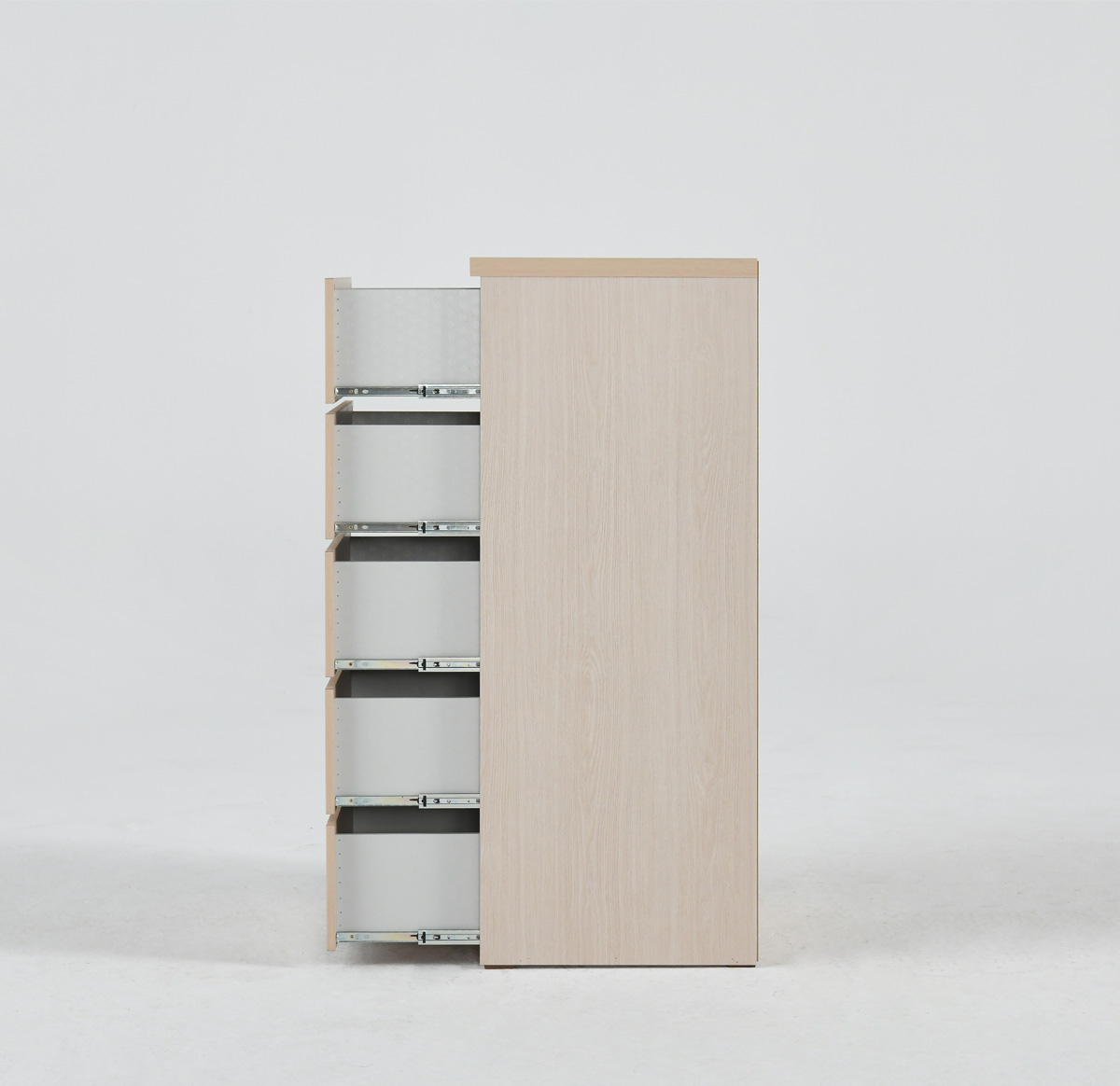 두리앳가구 노엘 속깊은 서랍장 600mm, 5단, 샌드베이지 - 상세 이미지 3