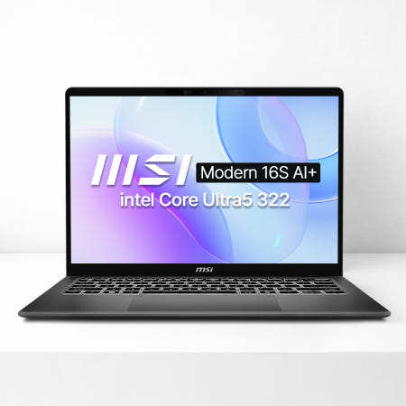 MSI ⭐무상 업그레이드⭐ MSI 모던 16S AI+ 인텔 코어 Ultra5 322 16GB 512GB OS미포함
