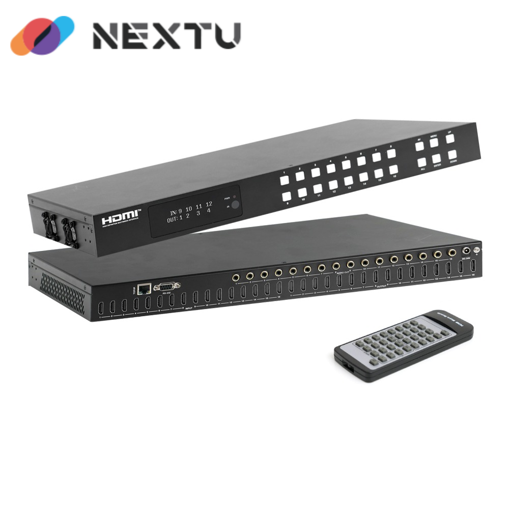 NEXTU 매오바 16X16 HDMI2.0 매트릭스 스위치 WITH ARC HV5516UHDM - 상품 이미지