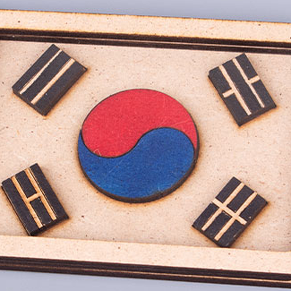 MDF조립태극기만들기 방과후미술역사수업 창의체험활동초등미술태극기액자 1인구성 - 상세 이미지 2