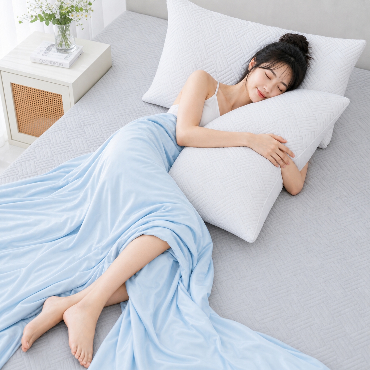 급속 시원한 쿨링 냉감베개커버 여름 5070 쿨베개 - 상품 이미지