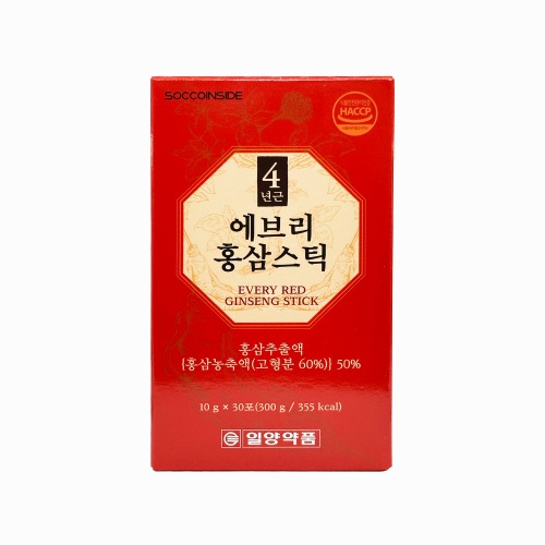 일양약품 4년근 에브리홍삼스틱 10g x 30포 홍삼액 농축액 - 상품 이미지